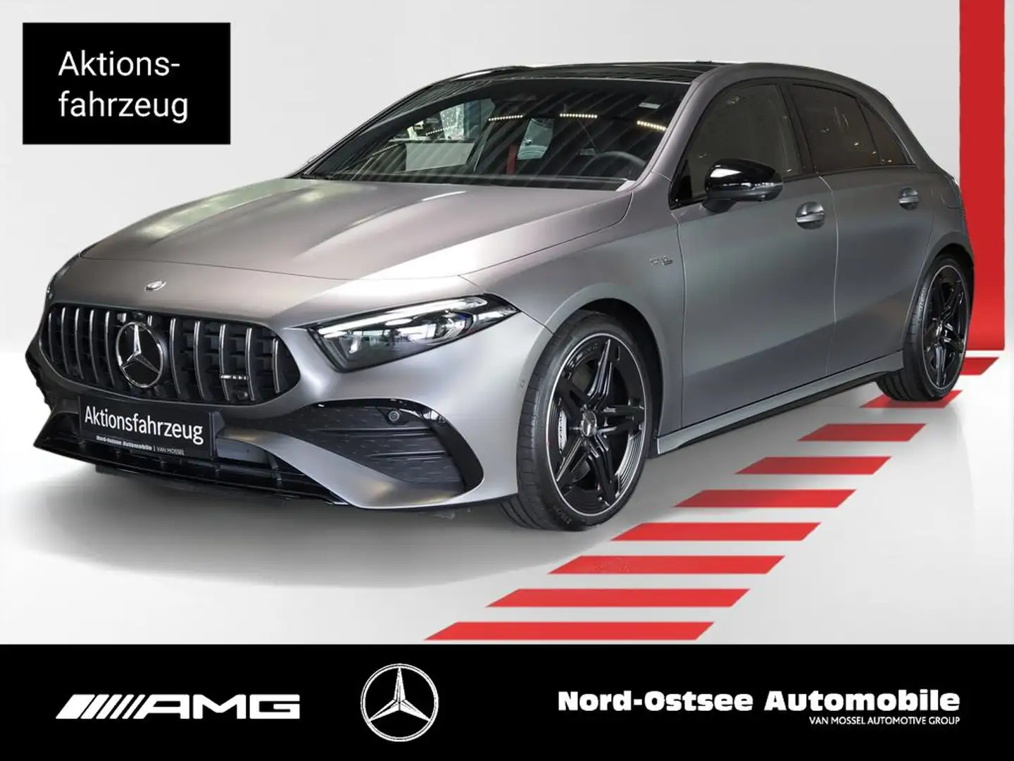 Mercedes-Benz A 35 AMG 4m NIGHT PANO AHK DISTRONIC MULTIBEAM Gris - 1