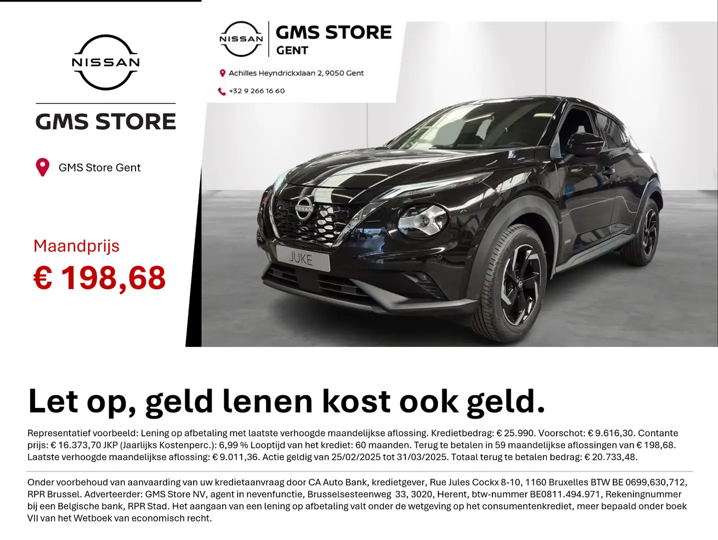Nissan Juke HEV 1.6 N-Connecta // GMS STORE NISSAN GENT Zwart - 1