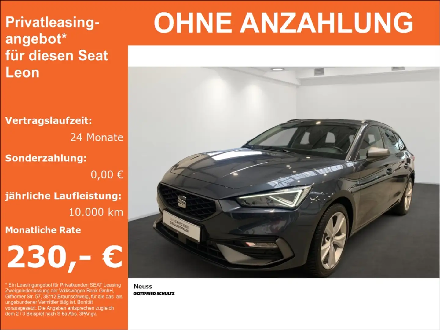 SEAT Leon Sportstourer FR TDI DSG SITZHEIZUNG NAVI EINPARKHI Grau - 1