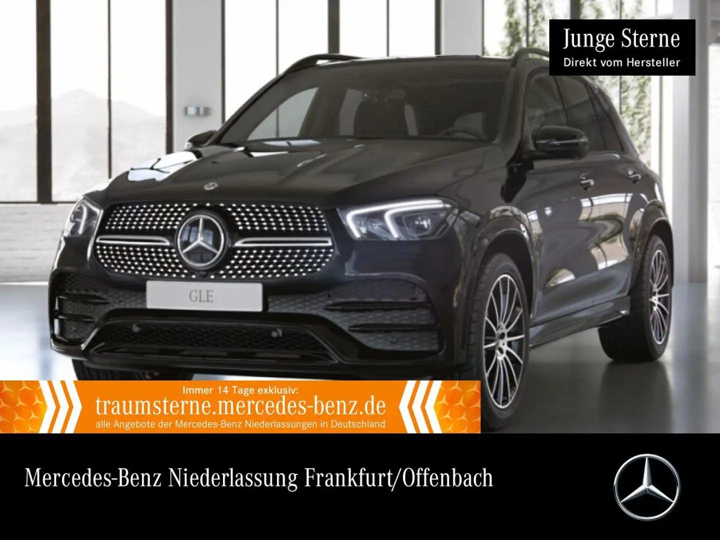 Mercedes-Benz GLE 400 d 4M AMG+NIGHT+PANO+360+AHK+MULTIBEAM+21" Schwarz - 1