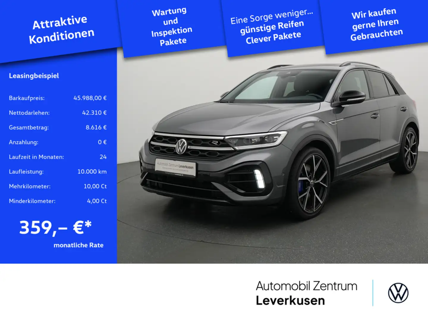 Volkswagen T-Roc R MEMORY VIRT DCC KEYLESS CARPLAY SHZ Schwarz - 1
