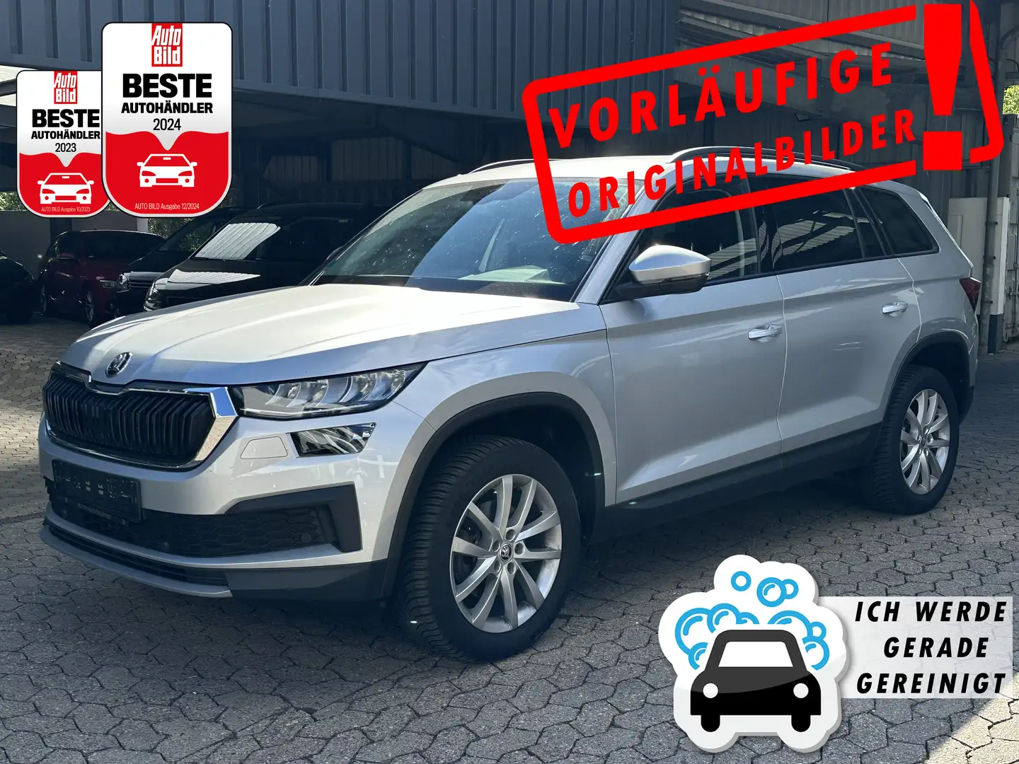 Skoda Kodiaq Kodiaq 2.0 TDI DSG +ASSISTENZ+NAV+CAM+SHZ+LED+ Zilver - 1