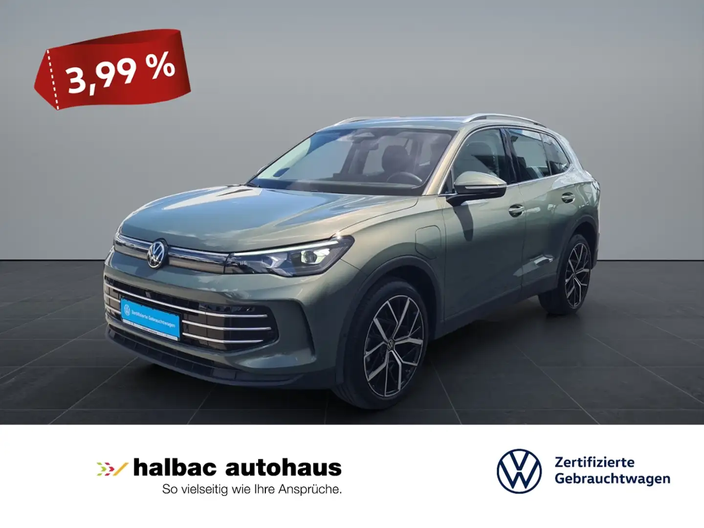 Volkswagen Tiguan 1.5 TSI eHybrid DSG Elegance+AHK+PANOD+MATRIX+WR+ Grün - 1