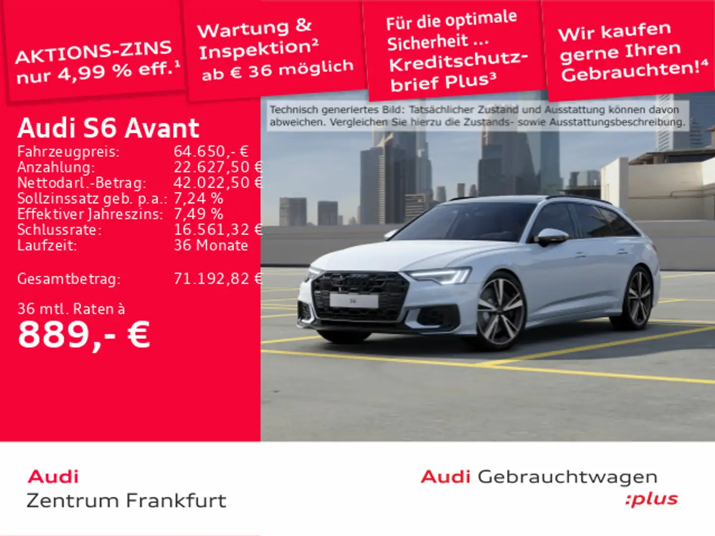 Audi S6 TDI quattro tiptronic LED Navi Panorama Weiß - 1