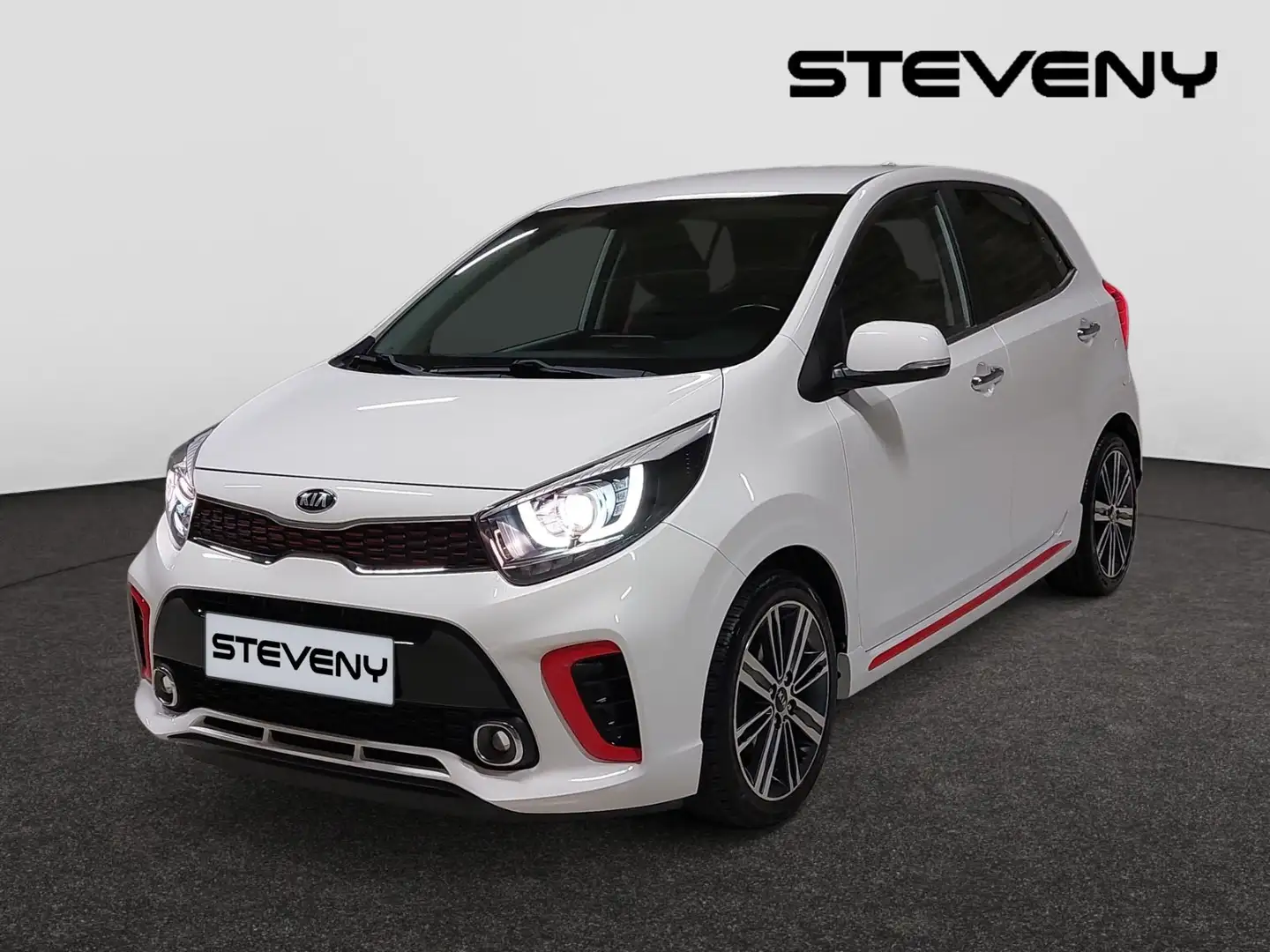 Kia Picanto GT-LINE 1.0i 67CV*CUIR*GPS*FAIBLE TAXE* Blanc - 1