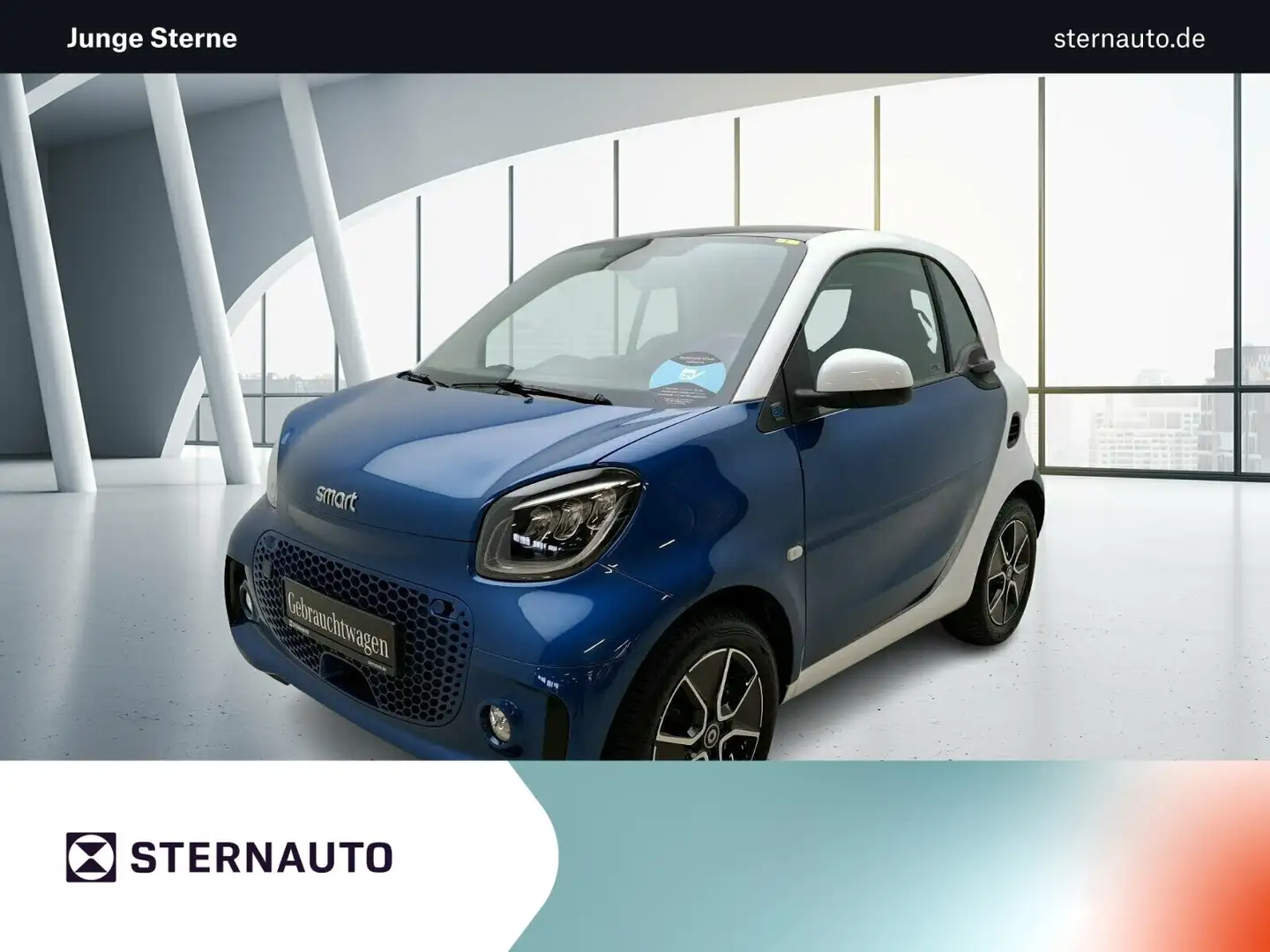 smart forTwo smart EQ fortwo Exklusiv LED Pano PTC Kamera Sitzh Blau - 1