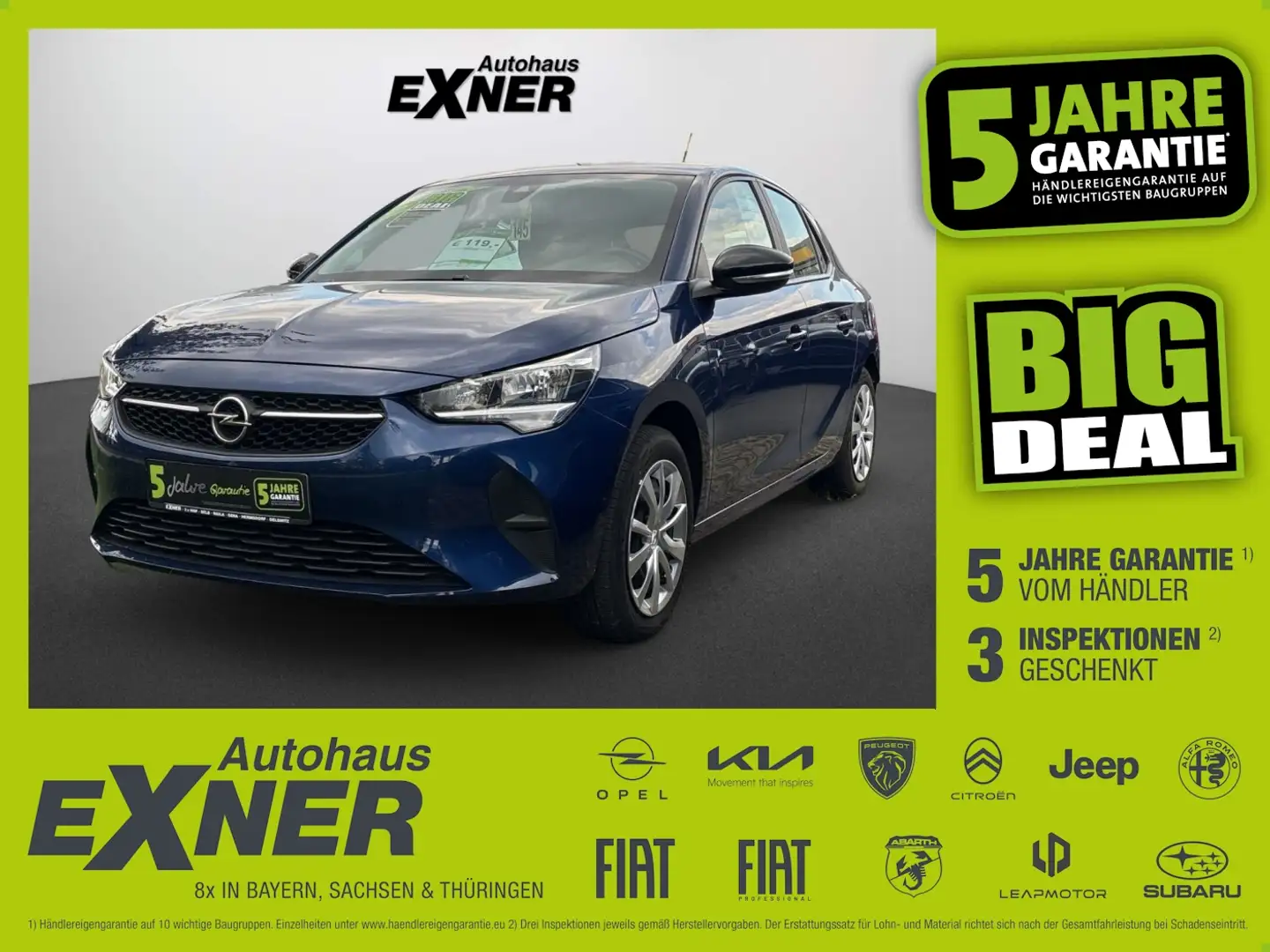 Opel Corsa-e EDITION SHZ+Winterp.+KlimaAutom.+PDC Blau - 1