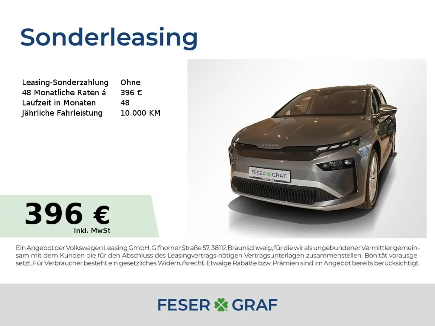 Skoda Enyaq 60 AHK, SHZ, LHZ Grau - 1