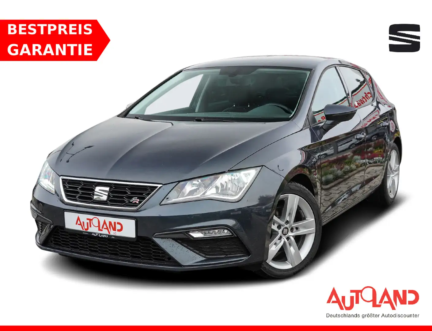 SEAT Leon 1.5 TSI FR Klimaaut. Tempomat USB AUX Grau - 1