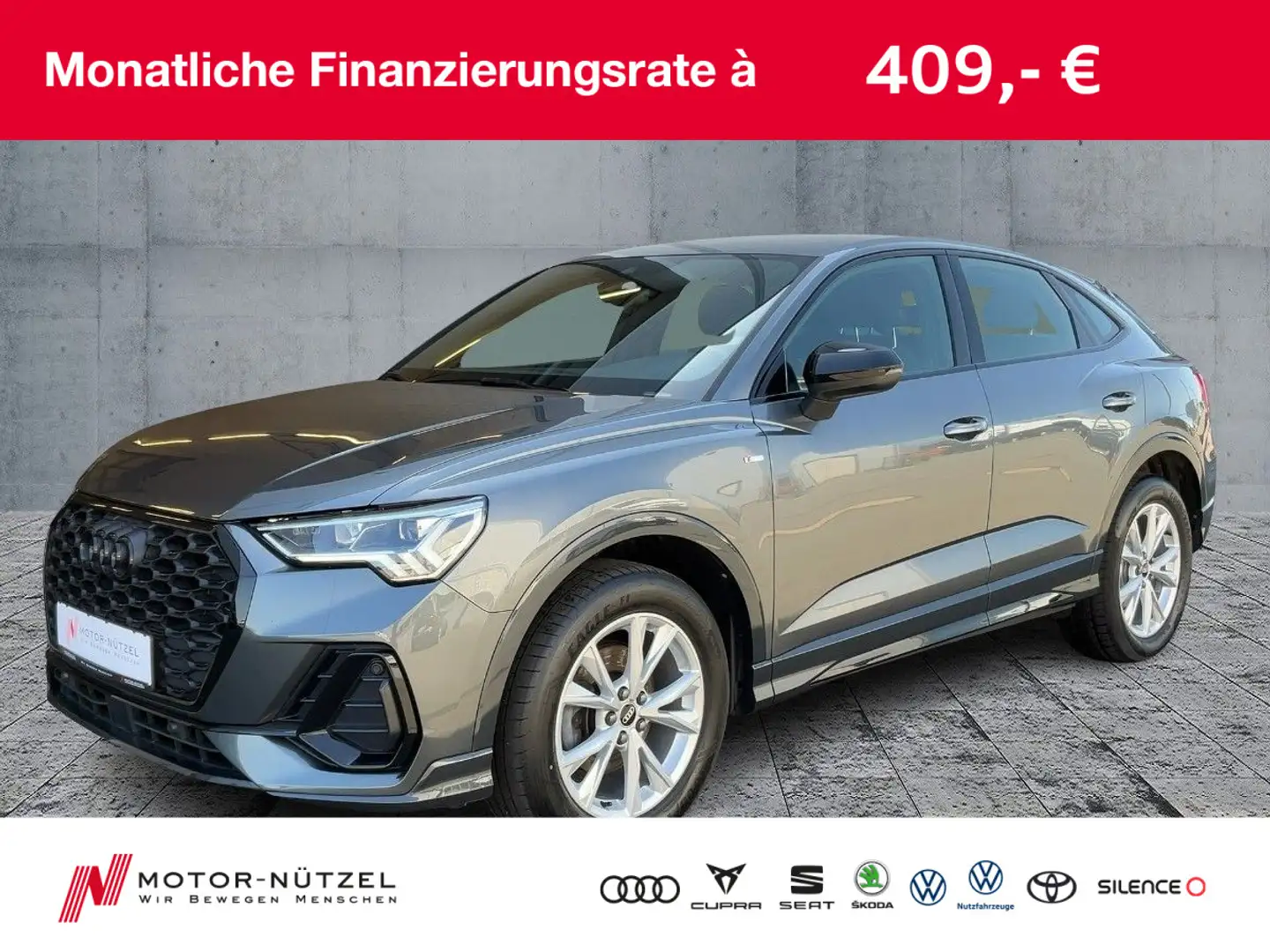 Audi Q3 35 TFSI S-LINE LED+PDC+DAB+SHZ Grau - 1