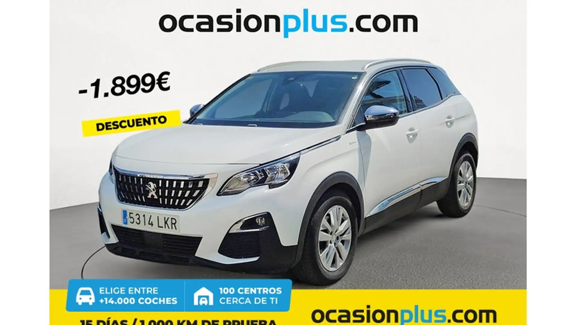 Peugeot 3008 1.6 BlueHDi Style 120 Blanc - 1