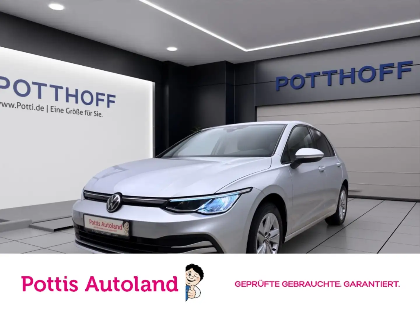 Volkswagen Golf 1.5 TSI LIFE NAVI ACC PDC KLIMA LED Zilver - 1