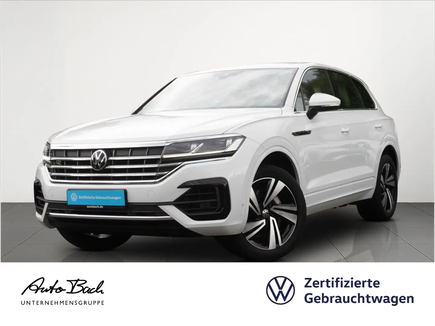 Volkswagen Touareg 3.0 V6 TSI R-Line, Navi, LED, Rückfahrka Weiß - 1