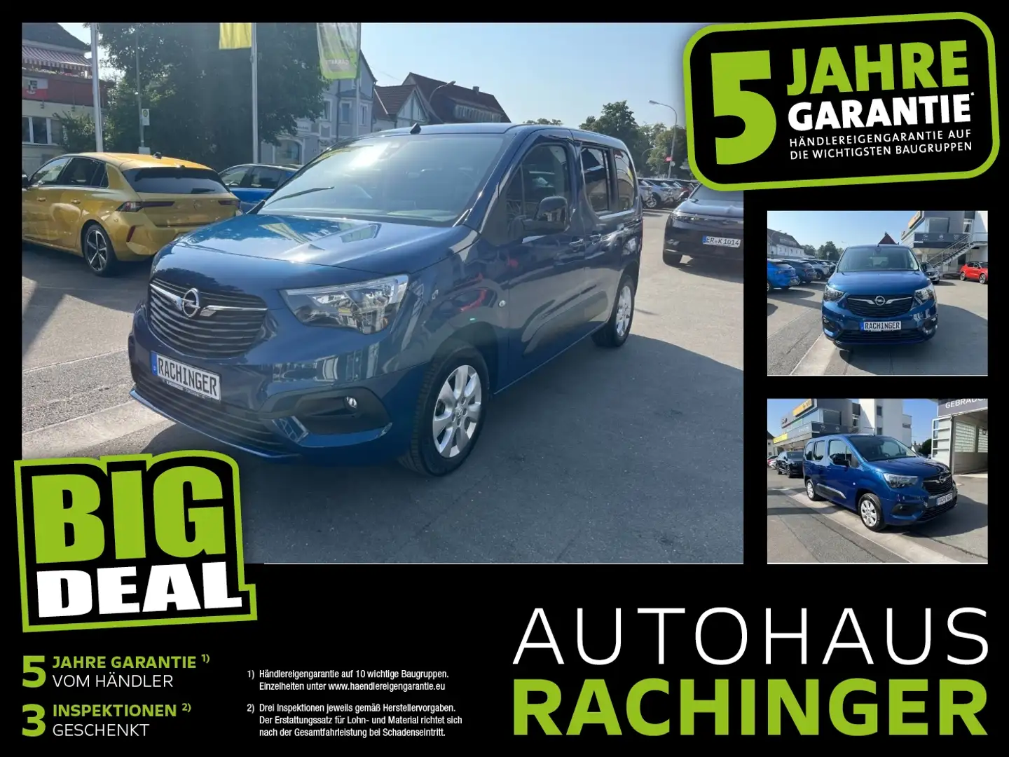 Opel Combo Life - Elegance FIN ab2,99%+SHZ+Kam+PDC Modrá - 1