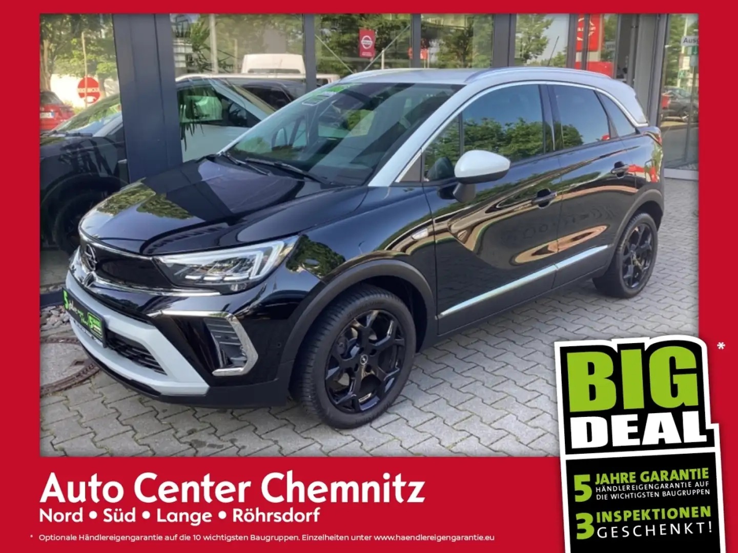 Opel Crossland AT8 Ultimate HeadUp/Alcantara/Navi/KAM Zwart - 1