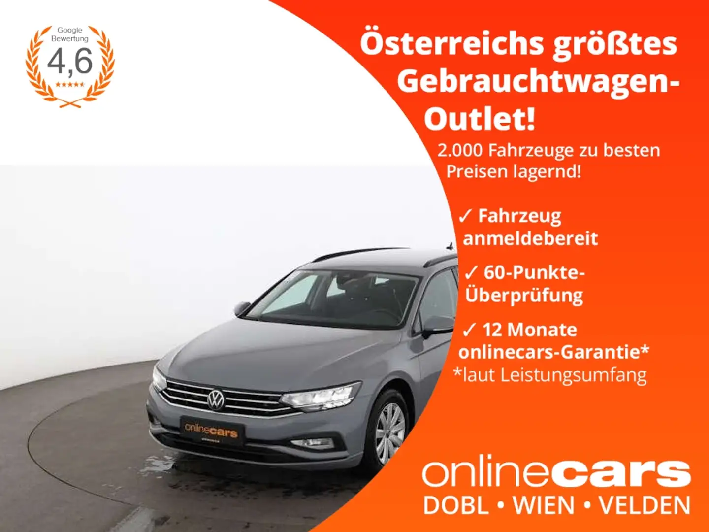 Volkswagen Passat Variant 2.0 TDI LED RADAR NAVI SITZHZG PDC Grau - 1
