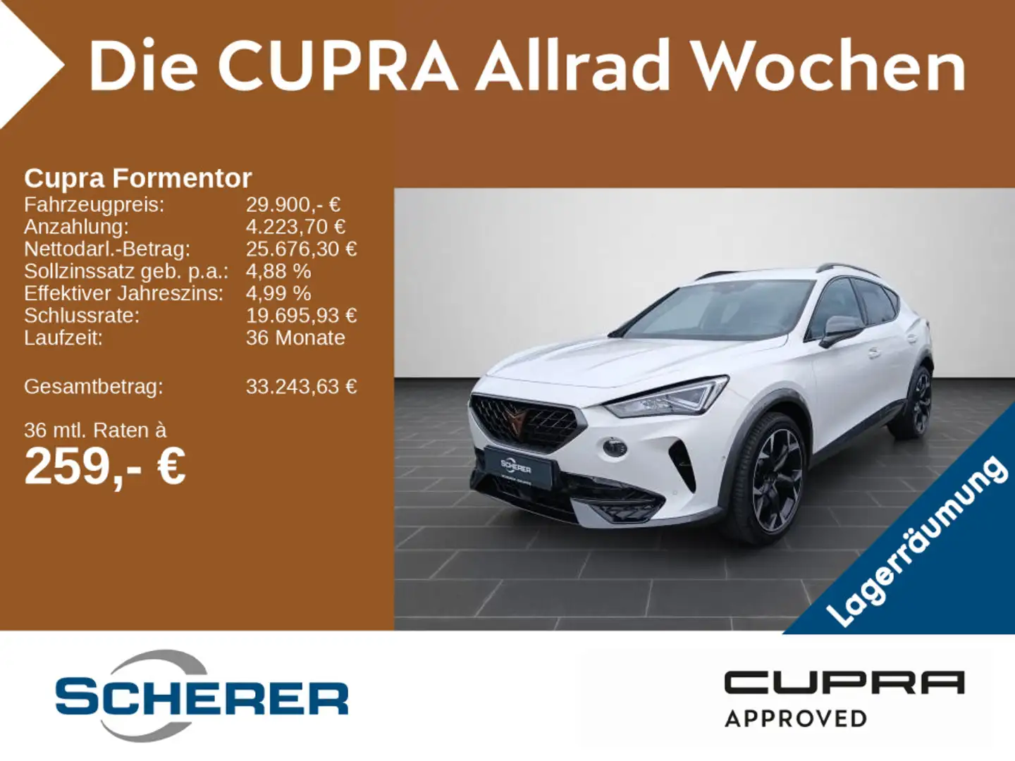 CUPRA Formentor VZ 2.0 TSI DSG NAVI VOLL LED SHZ Blanc - 1