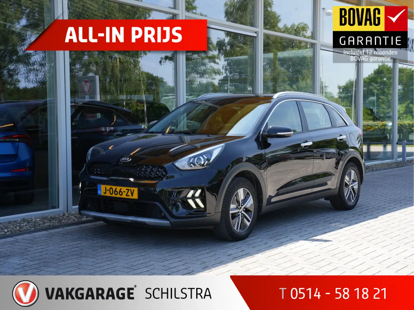 Kia Niro 1.6 GDi Hybrid DynamicLine | Navigatie | DAB | Tre Nero - 1