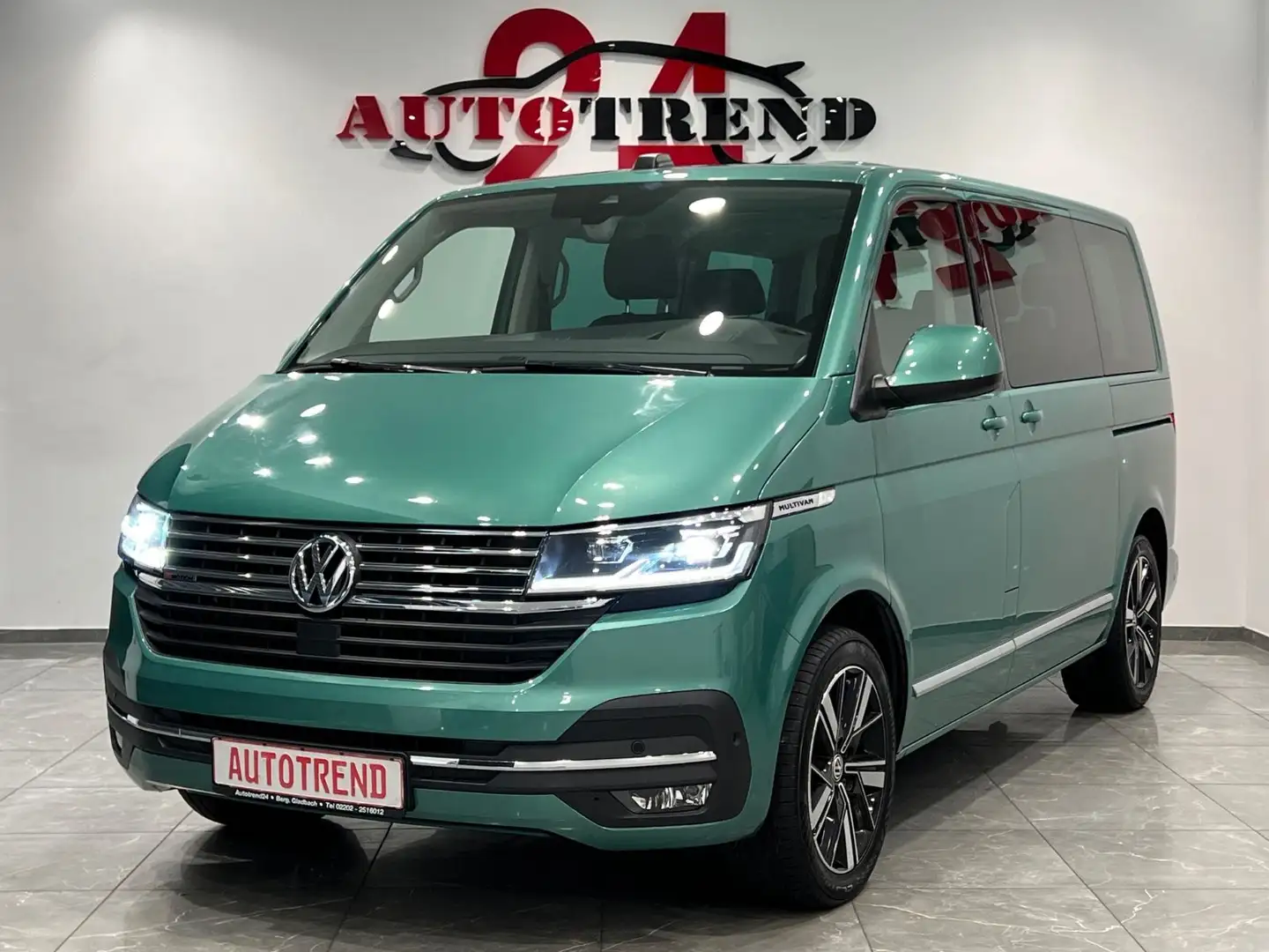 Volkswagen T6 Multivan Generation Six 4 Motion VIRTUAL+AHK Зелений - 1