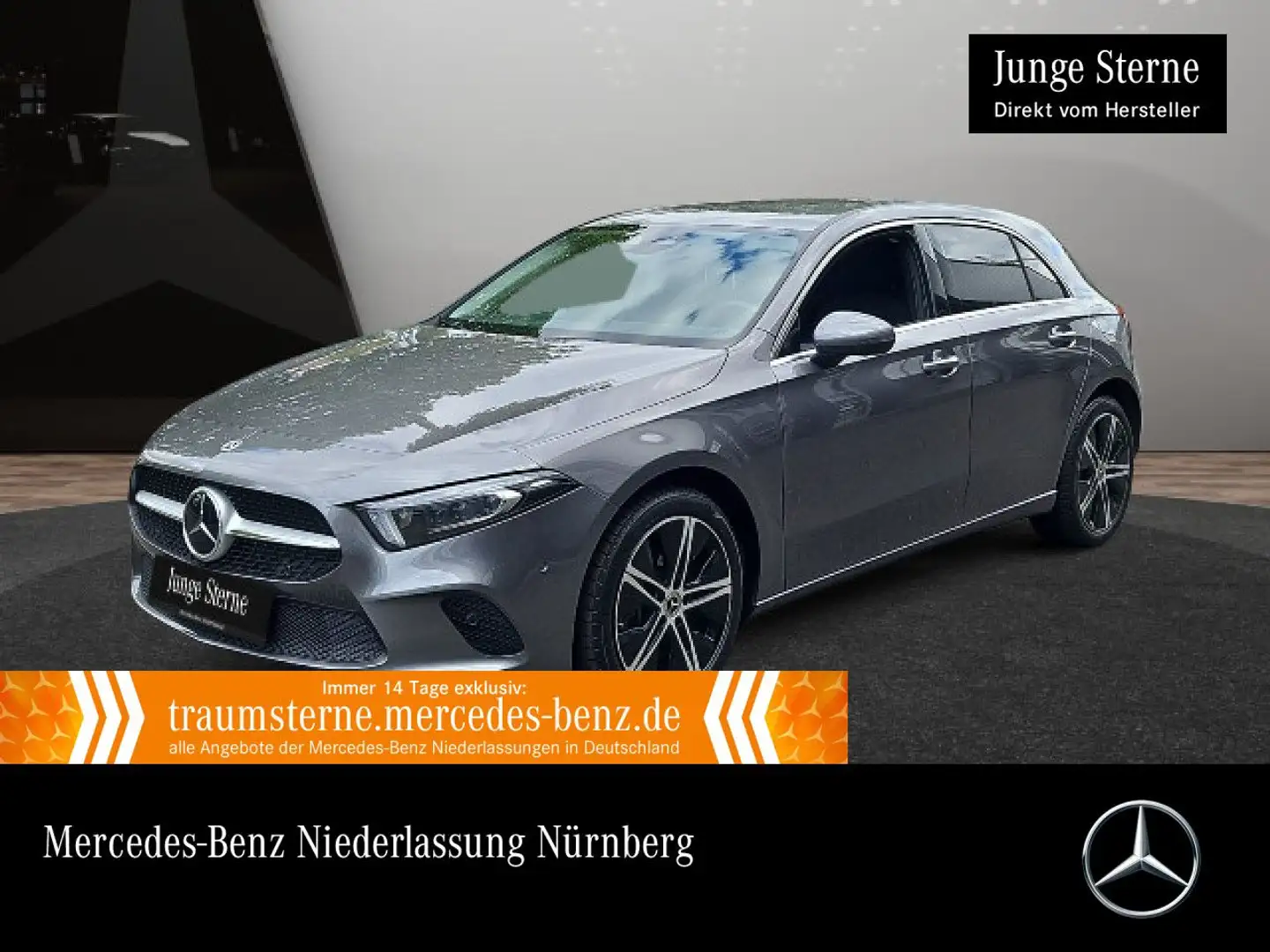 Mercedes-Benz A 250 e PROGRESSIVE+360°+MULTIBEAM+HUD+KEYLESS+8G Gris - 1