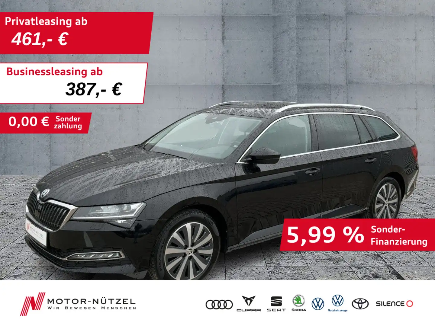 Skoda Superb Combi 2.0TDI DSG STYLE MATRIX+NAV+ACC+SHZ Schwarz - 1