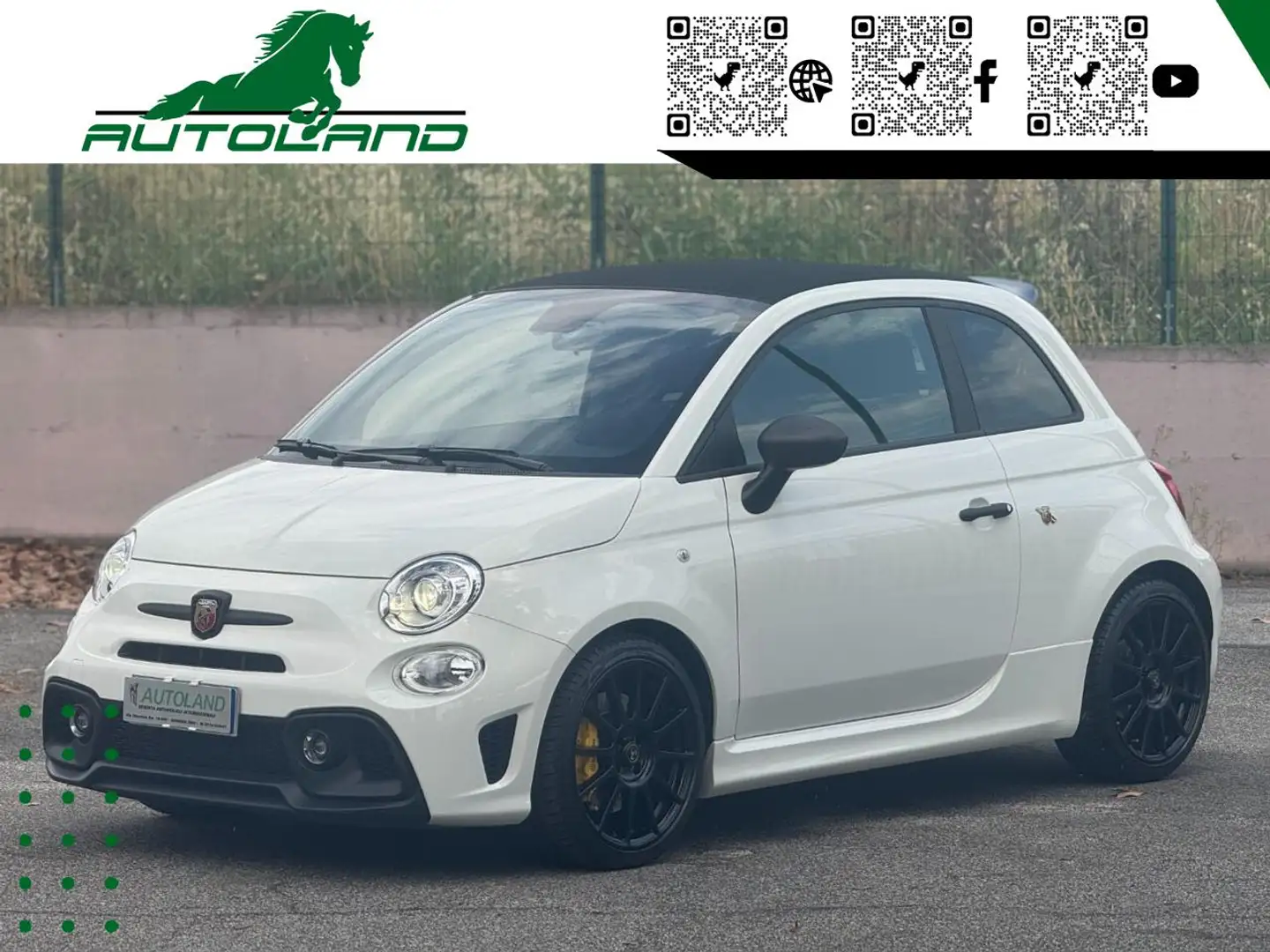 Abarth 695C Comp.tz Cabrio1.4Turbo<180 CV Sabelt Scarico Monza Blanc - 1