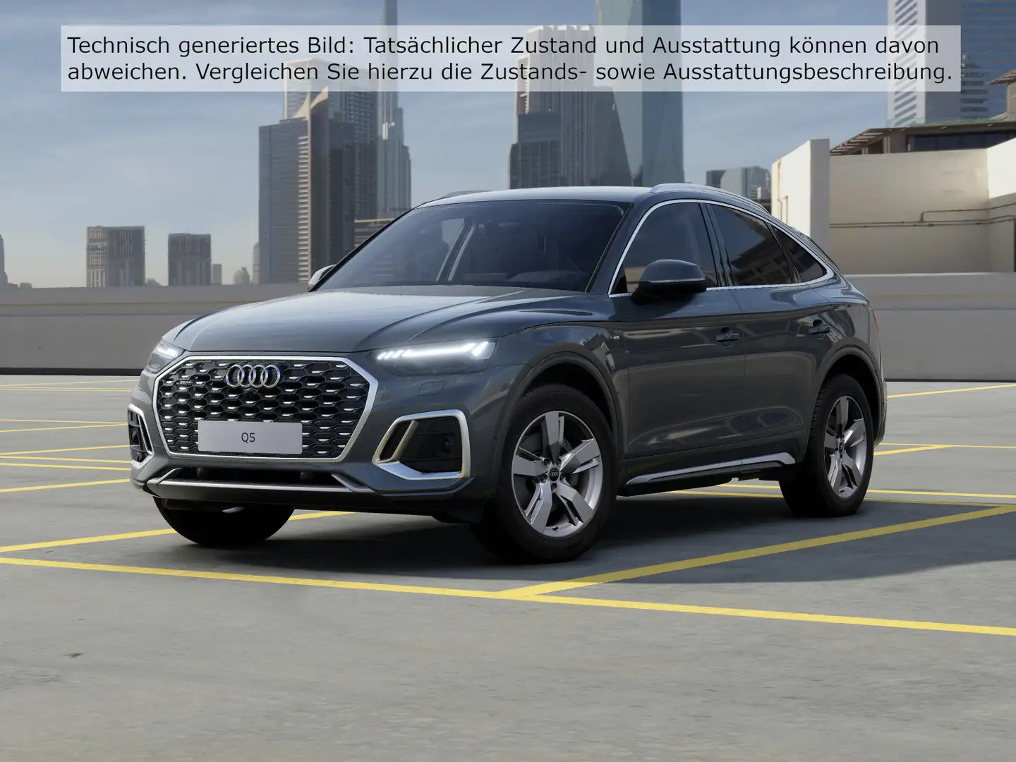 Audi Q5 40 TFSI quattro S tronic S line Mat Grau - 1