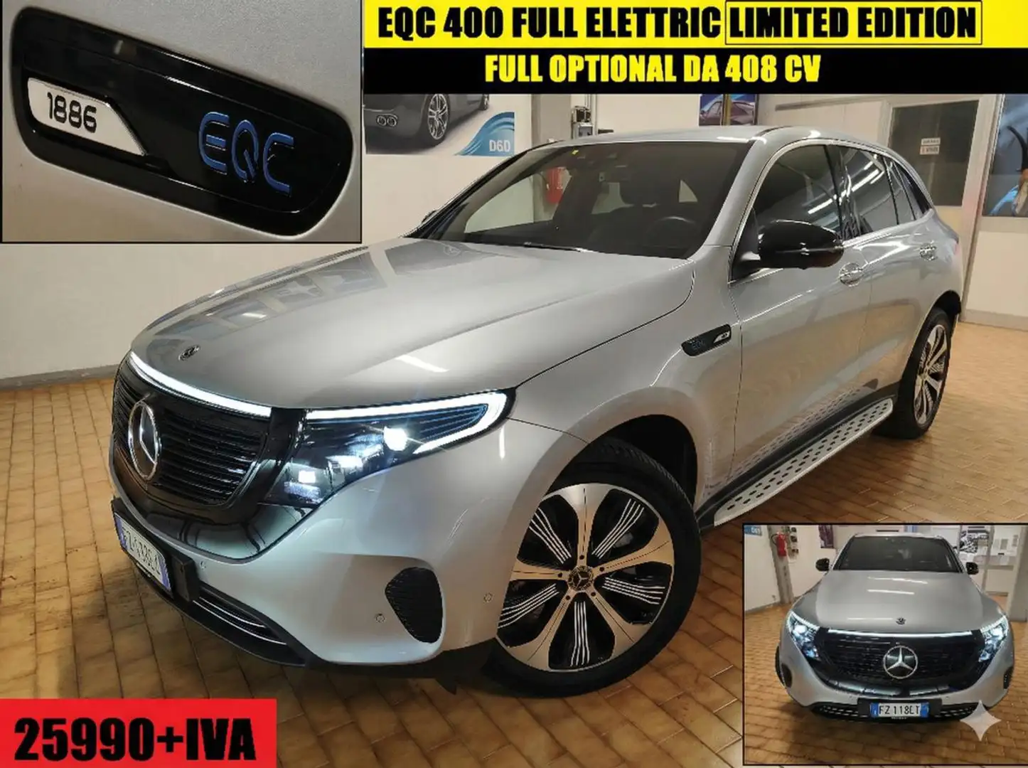Mercedes-Benz EQC 400 EDIZIONE LIMITATA SPECIALE" 1886 DA 408 CV Grau - 1