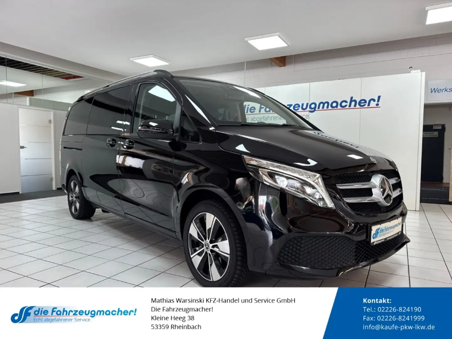 Mercedes-Benz V 220 d EDITION 4MATIC lang EU6d Sportpaket Panorama Nav Negro - 1