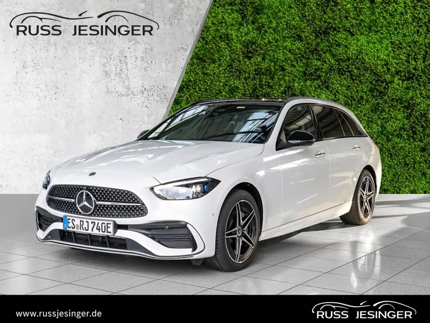 Mercedes-Benz C 300 de T AMG Line *MBUX*Pano*AHK*360*Memo*KeyG Weiß - 1