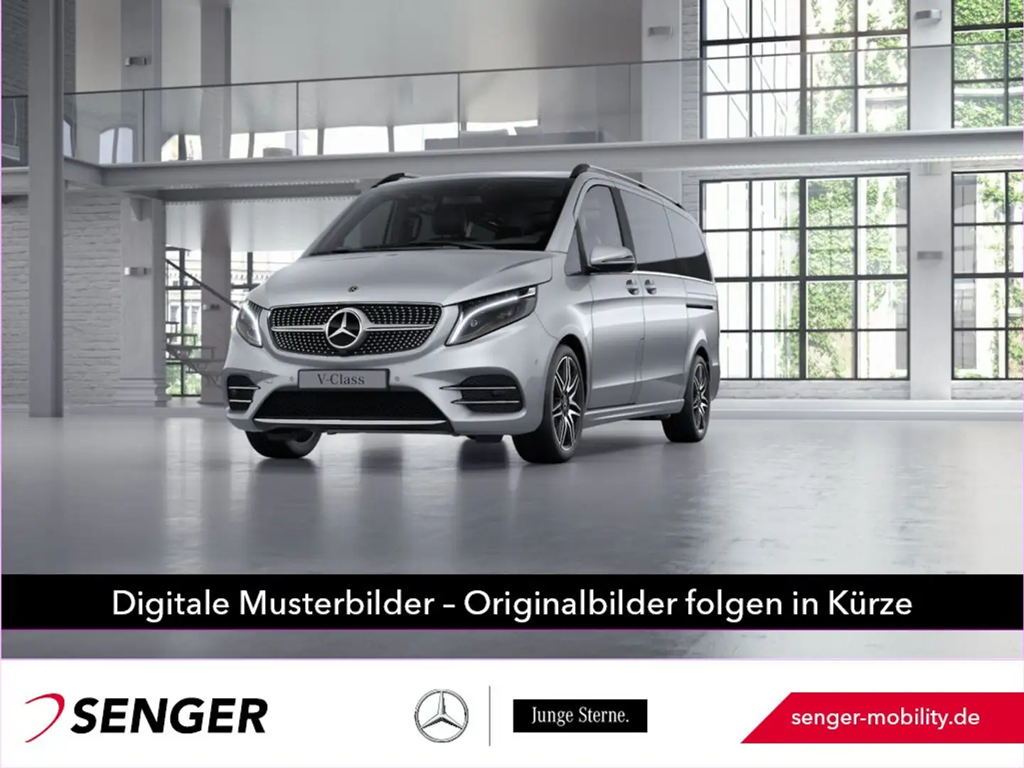 Mercedes-Benz V 300 d Avantgarde lang AMG Standhzg 360° AHK2,5t Silber - 1