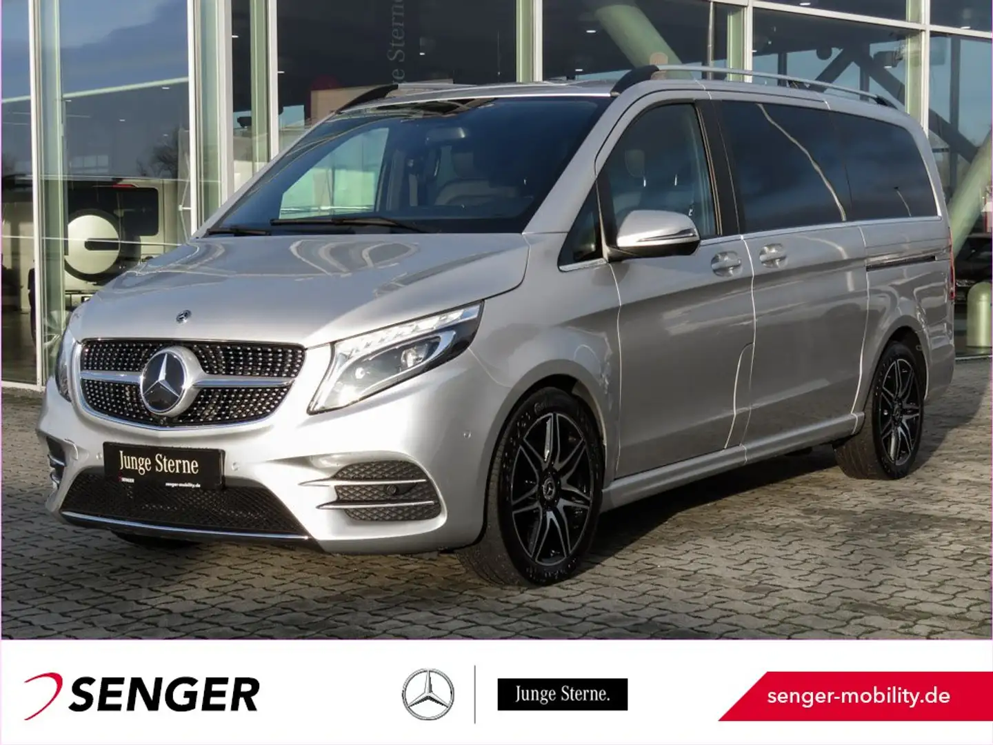 Mercedes-Benz V 300 d Avantgarde lang AMG Standhzg 360° AHK2,5t Argent - 1