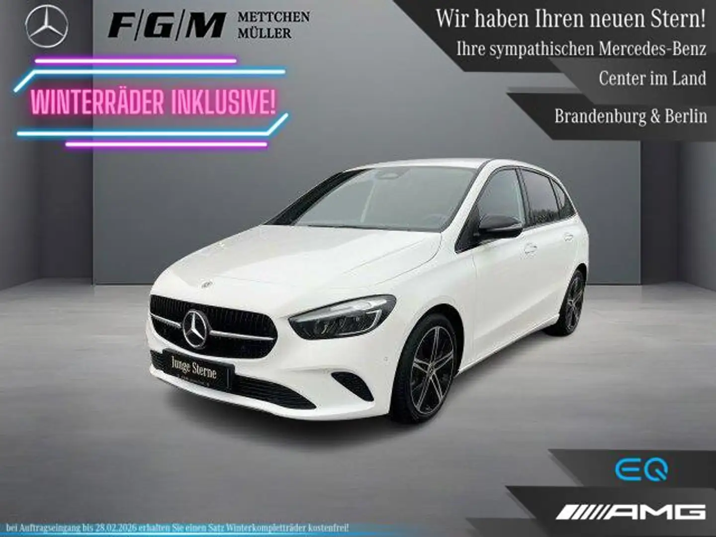 Mercedes-Benz B 220 4M Progressive Burm|KeyGo|TWA|Night|Sitzhz Blanc - 1
