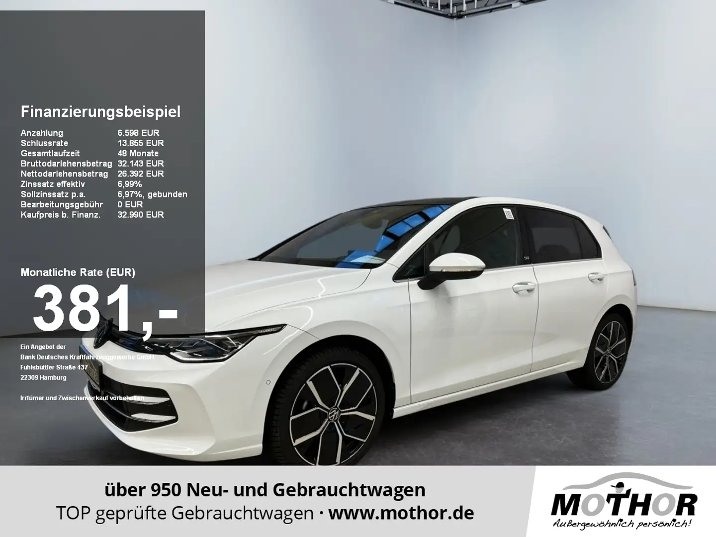 Volkswagen Golf VIII Edition 50 1.5 eTSI DSG 360 Grad Kamera Wit - 1