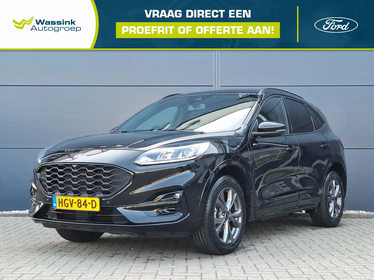 Ford Kuga 2.5 PHEV e-CVT 225pk ST-Line | Adaptive Cruise Con Zwart - 1