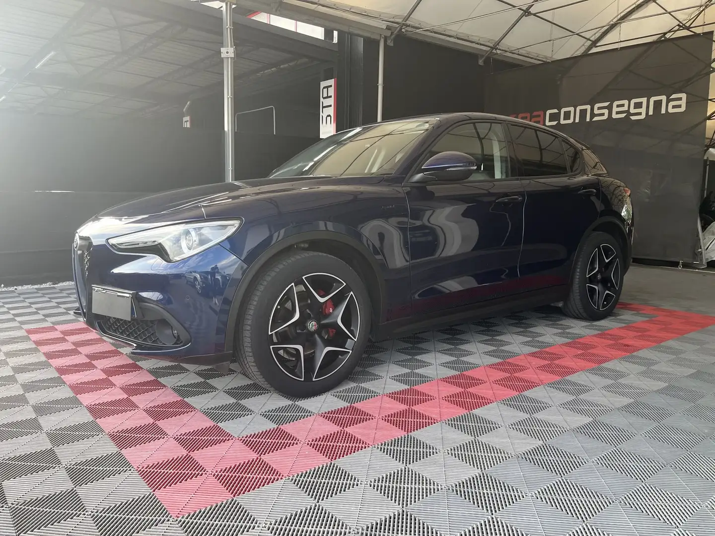 Alfa Romeo Stelvio Stelvio 2.2 Turbodiesel 190 CV AT8 RWD Sprint Bleu - 1