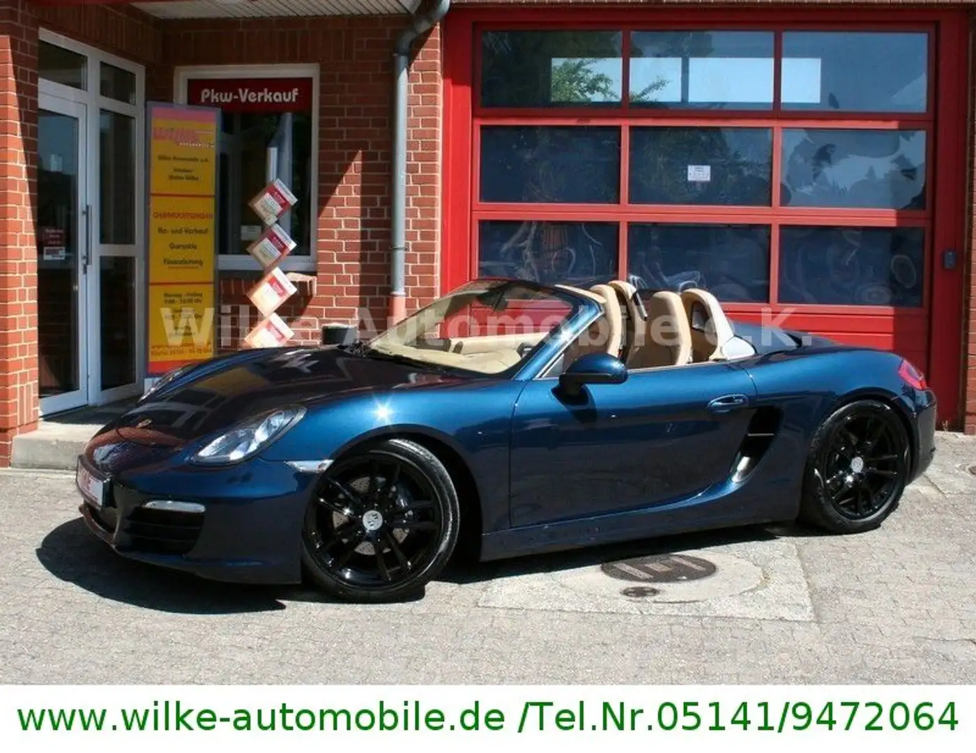 Porsche Boxster +Vollleder+Klappenauspuff+Navi+Sportsitze Bleu - 1