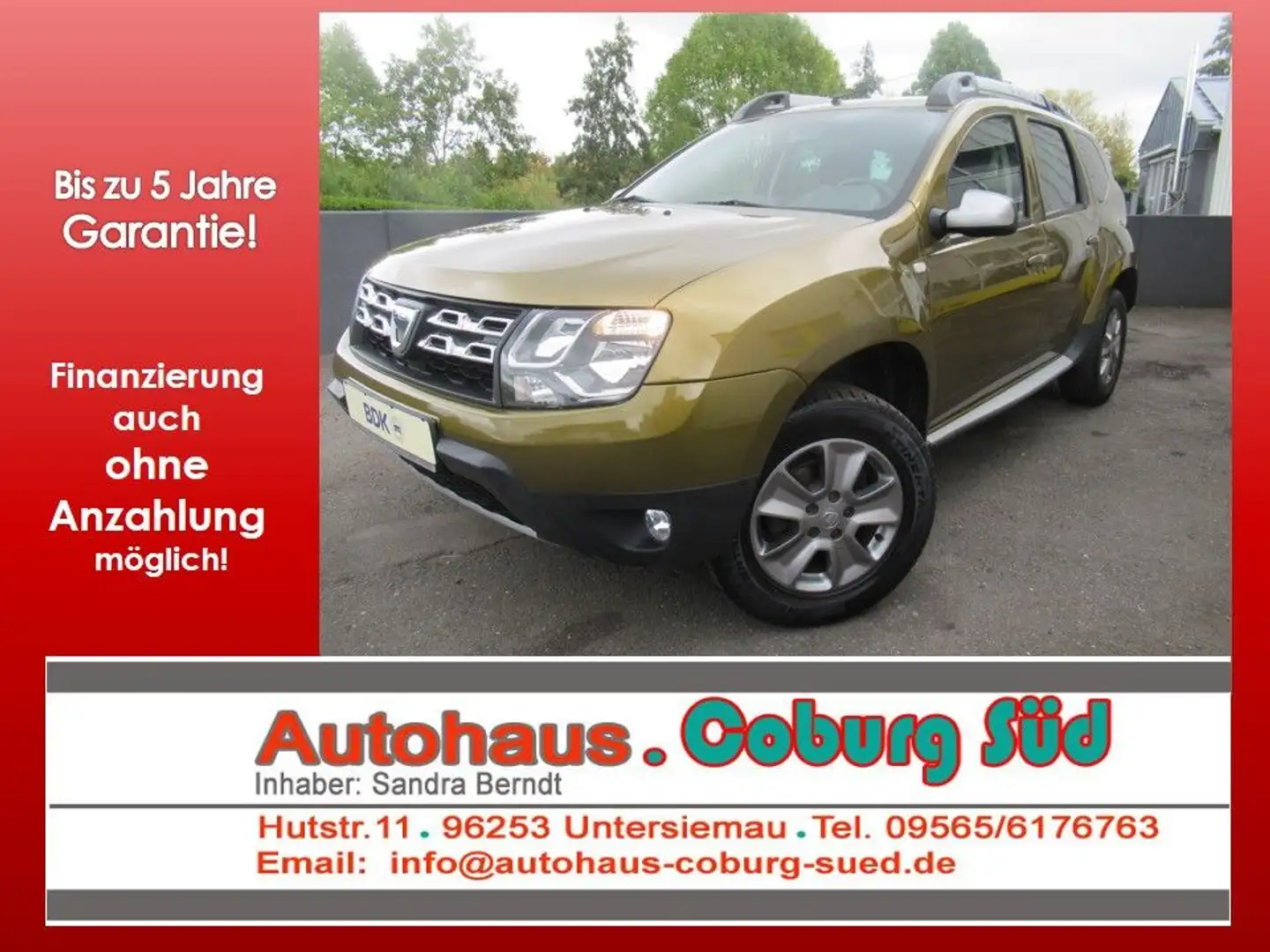Dacia Duster KLIMA ALU AHK RADIO-CD FH ZV Groen - 1