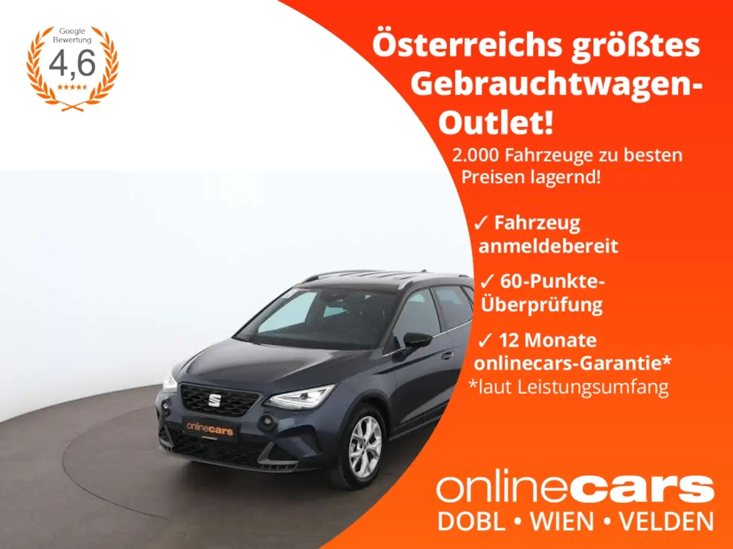 SEAT Arona 1.0 TSI FR LED ASSIST DIGI-TACHO TEMP PDC Grau - 1