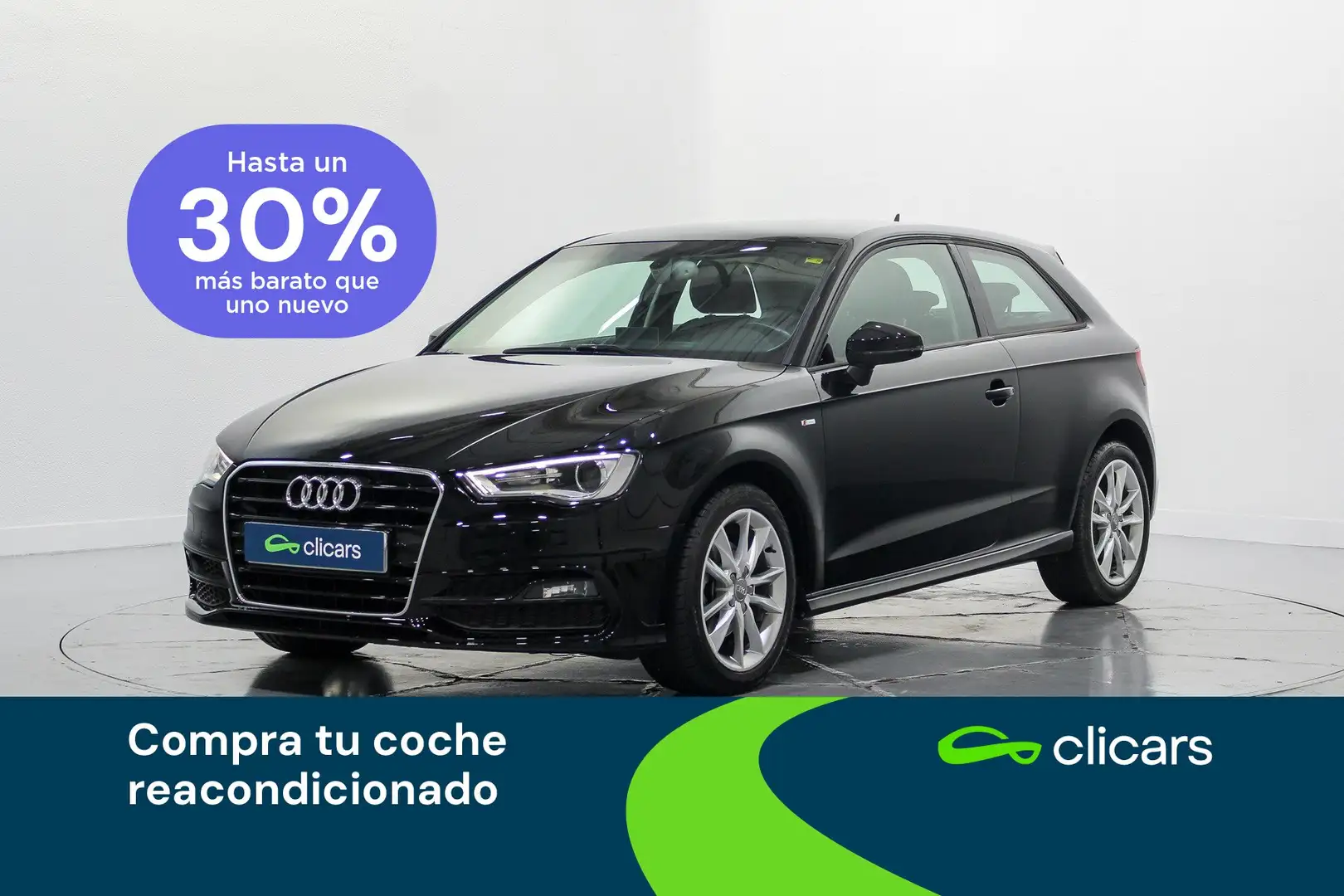 Audi A3 1.6TDI CD Attracted Negro - 1