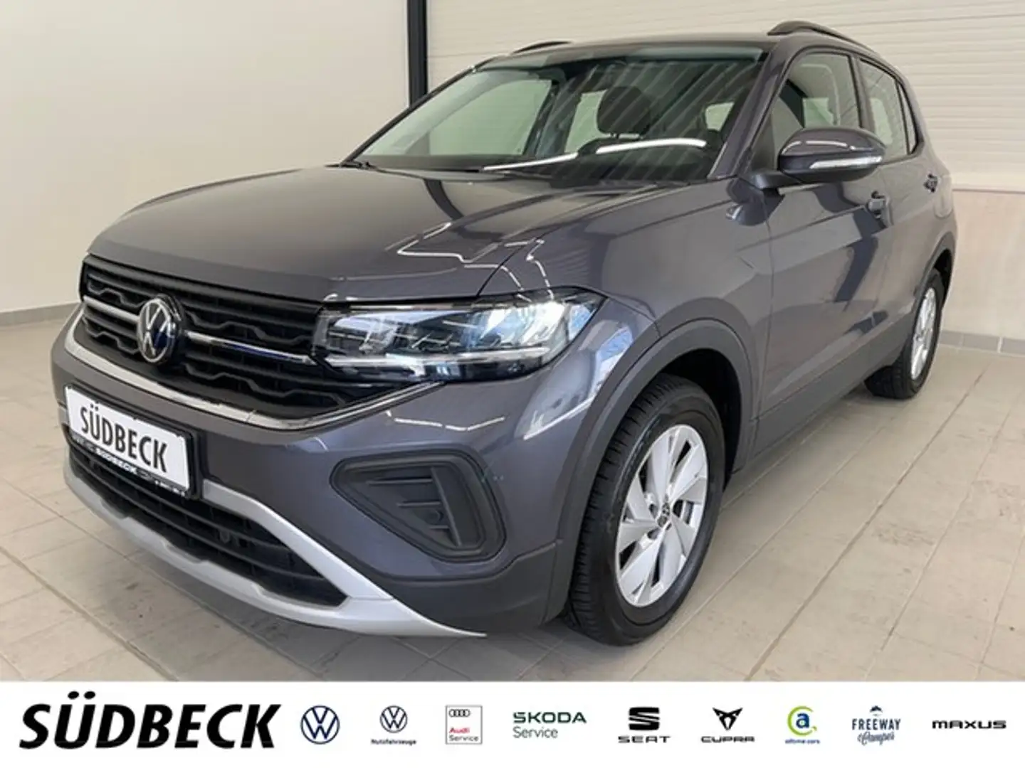 Volkswagen T-Cross 1.0 TSI Life ACC+LED+APP+TRAVEL Grau - 1