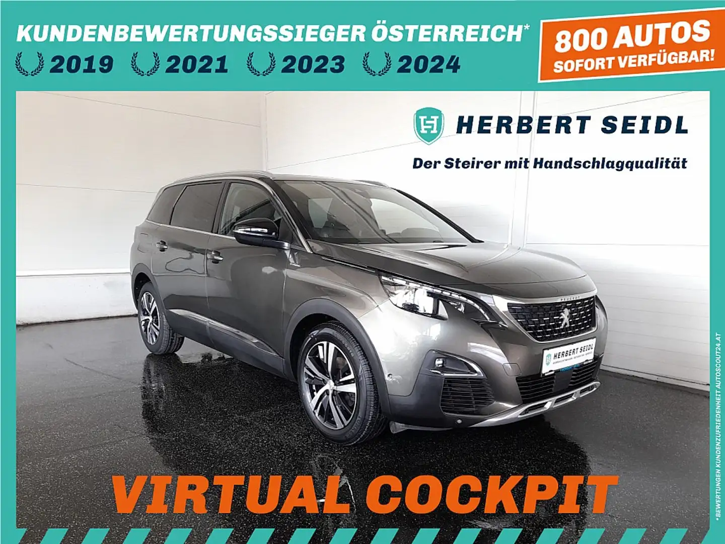 Peugeot 5008 GT-LINE 1,5 BLUE HDI 130 *SKY / VOLL LED / NAVI... Grau - 1