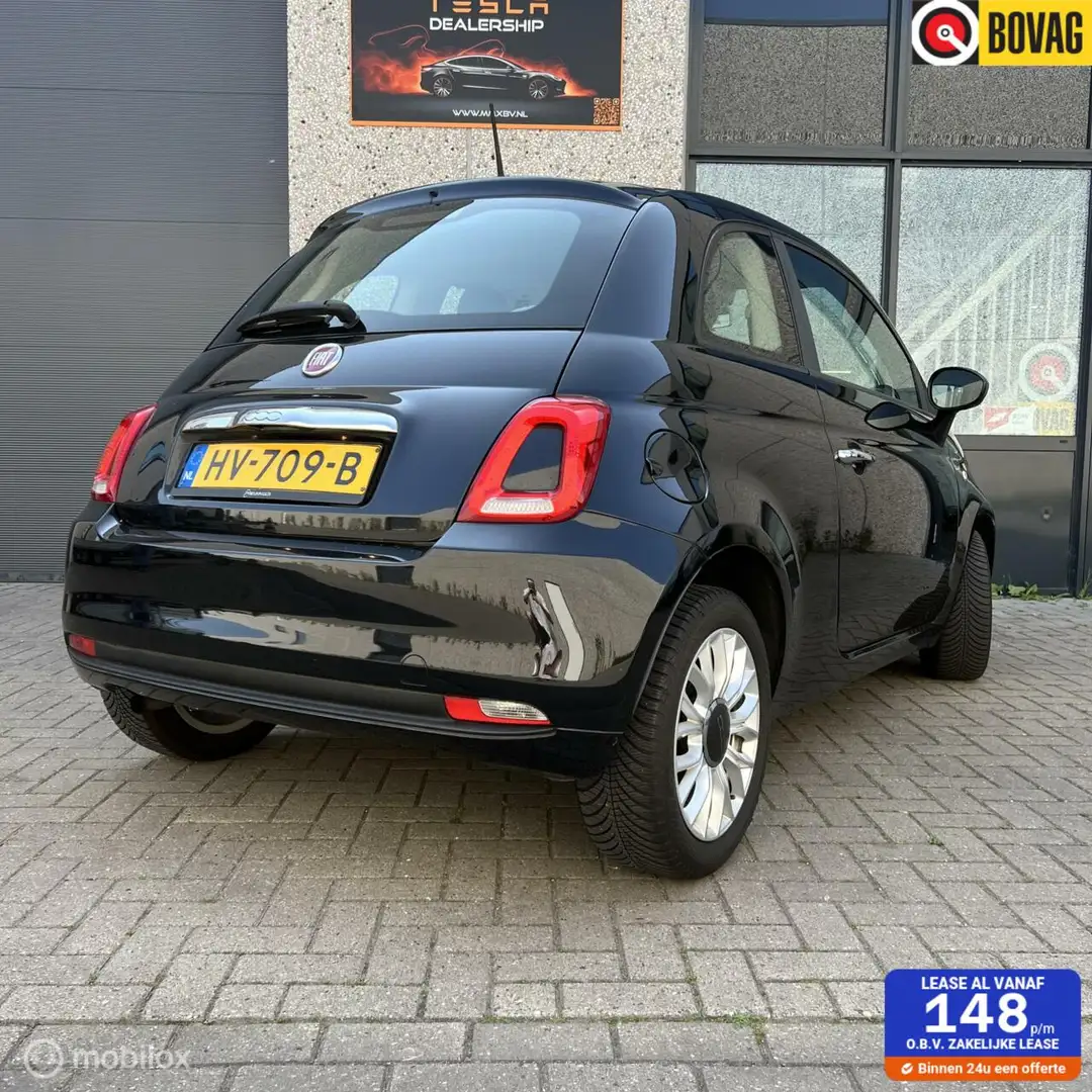 Fiat 500 0.9 TwinAir Turbo Popstar 2015 – Benzine/Automaat Noir - 1