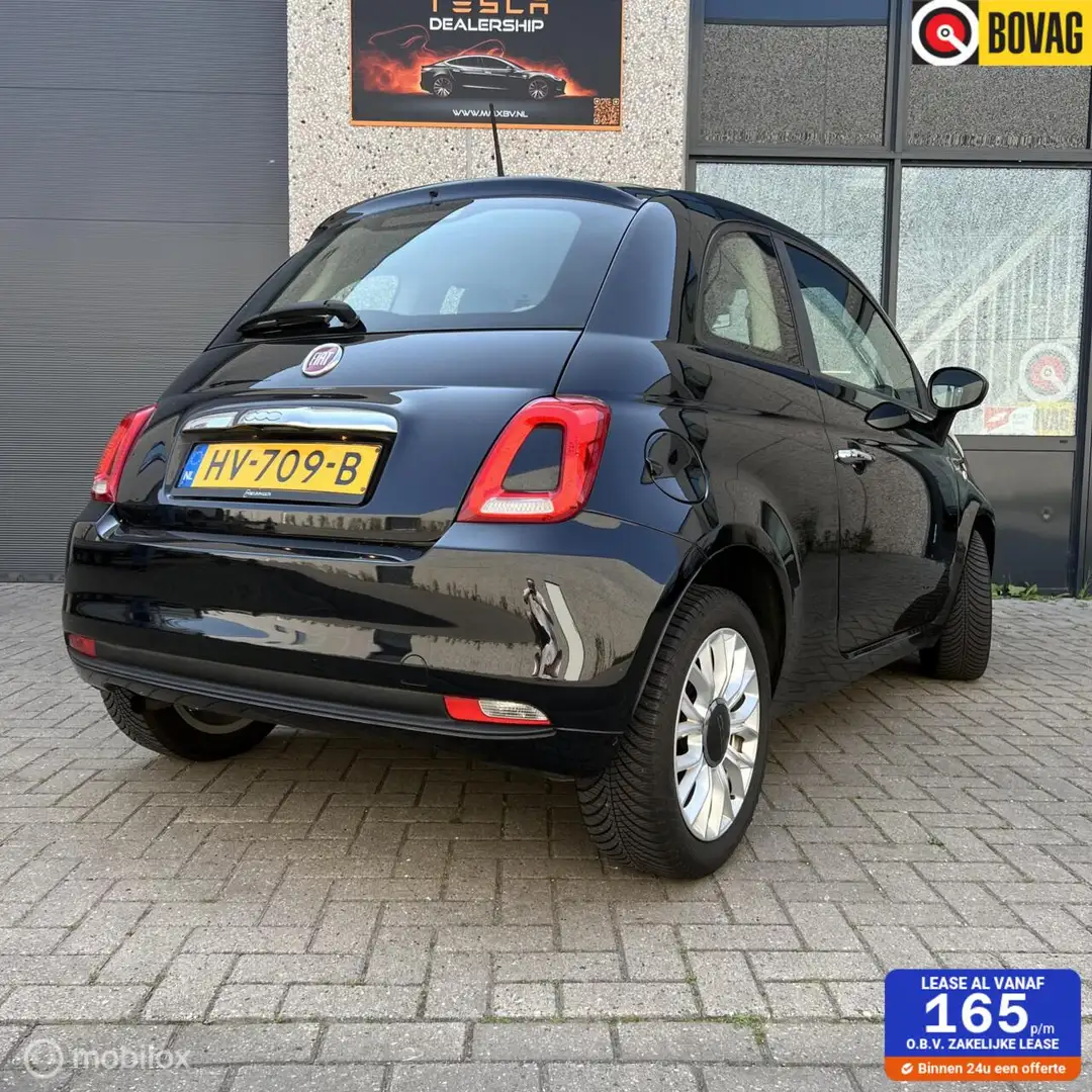 Fiat 500 0.9 TwinAir Turbo Popstar 2015 – Benzine/Automaat Zwart - 1