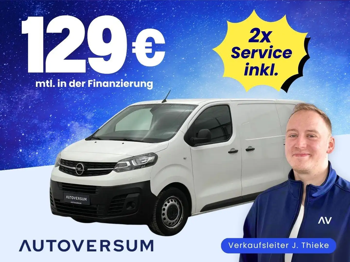 Opel Vivaro 1.5 CDTI Edition M L2 LANE*PDC*KLIMA*SBSA Weiß - 1