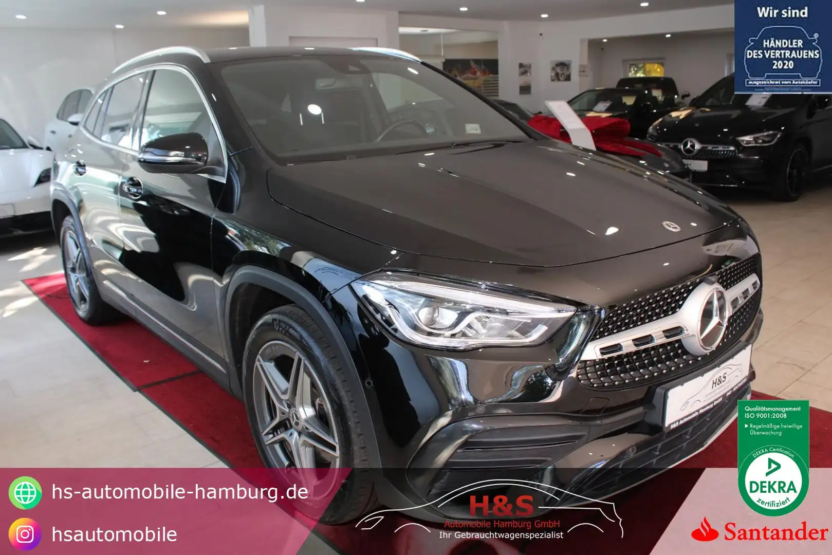 Mercedes-Benz GLA 250 e AMG-LINE AHK+LED Schwarz - 1