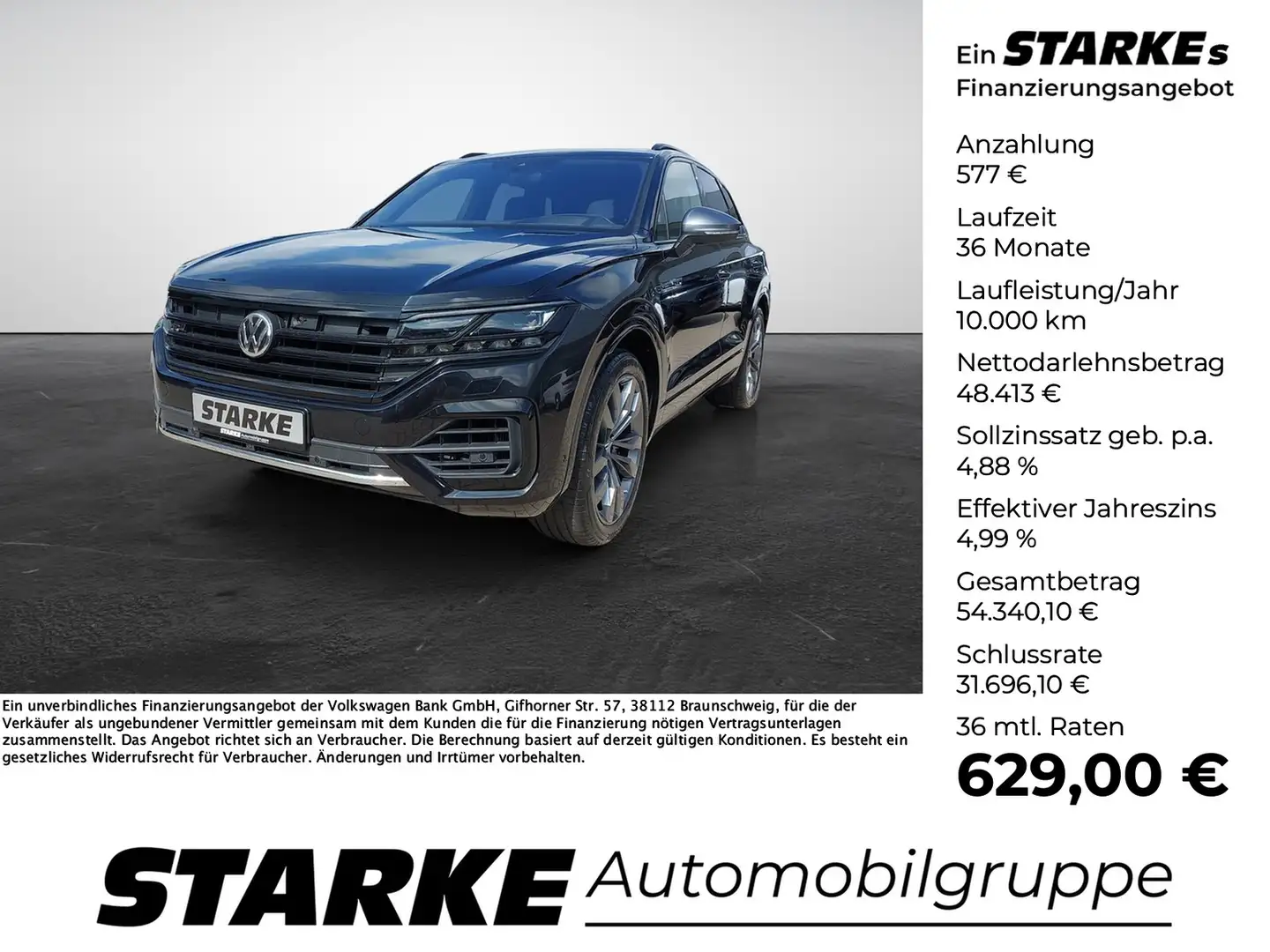 Volkswagen Touareg 3.0 TDI 4M One Million R-Line Black Style Schwarz - 1