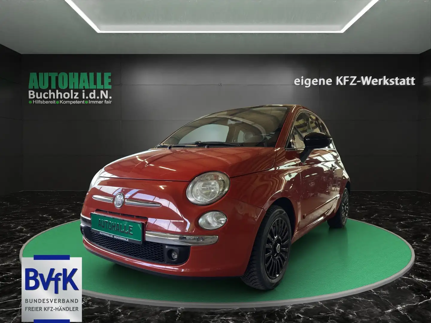 Fiat 500 Lounge~KLIMAAUTOMATIK~ALU~ALLWETTERREIFEN~PANO~el. Naranja - 1