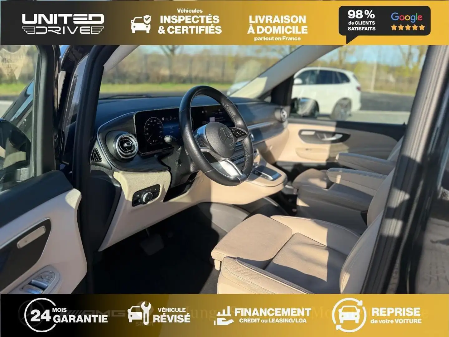 Mercedes-Benz V 300 V Extra Long 300 d - BVA 9G-Tronic  - BM 447 Extra Long Avantgarde 4-Matic - BVA PHASE 3 Noir - 2