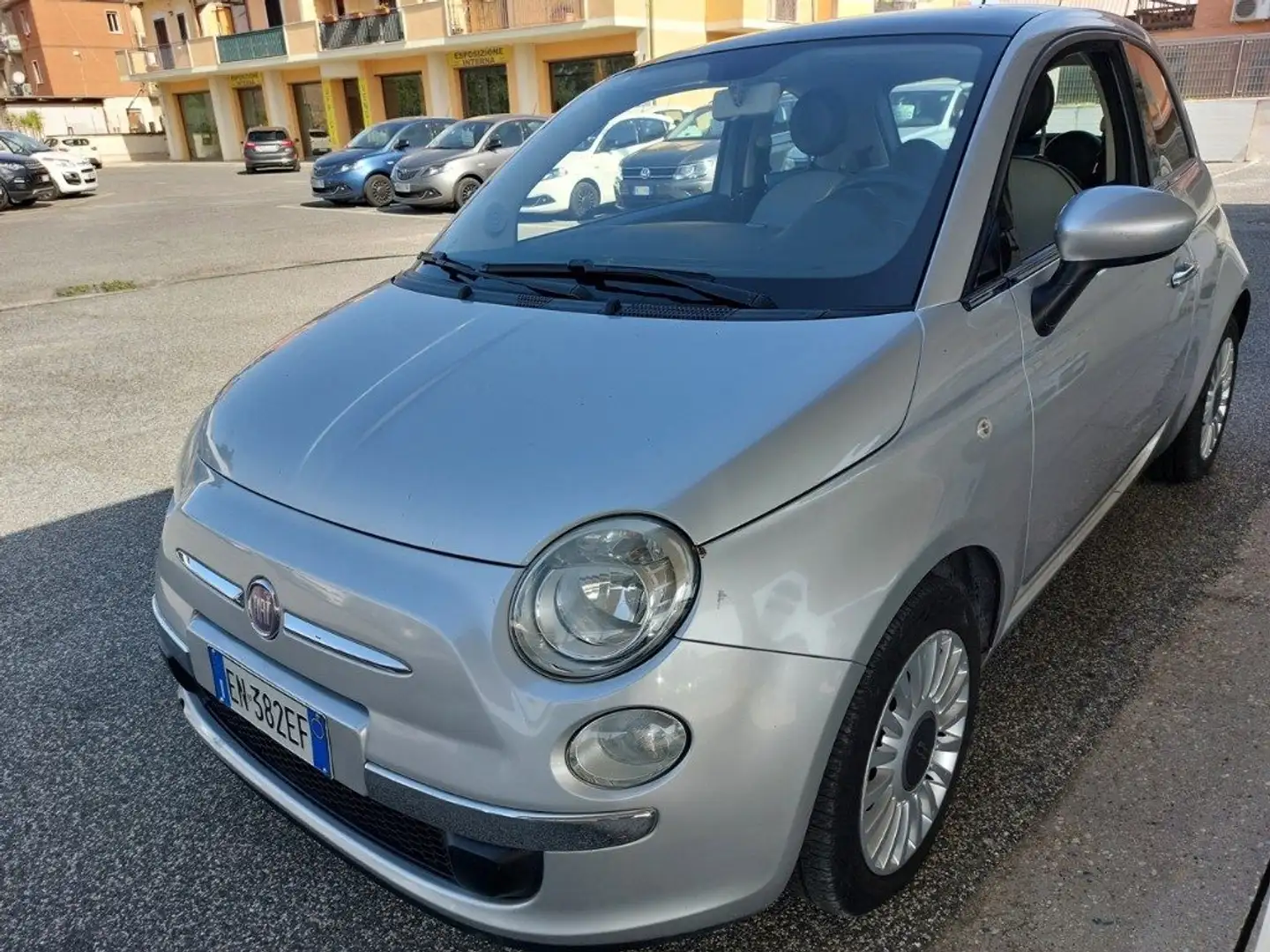 Fiat 500 1.2 Lounge km 73000 Neopatentati Grijs - 1